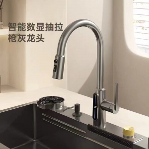 C5046数显抽拉菜盆